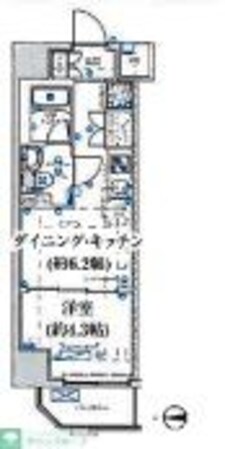 マテリア千住大橋の物件間取画像